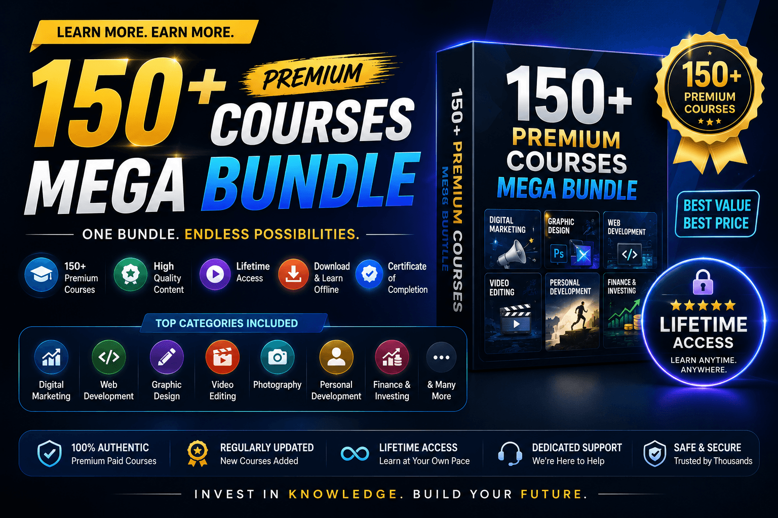 150+ Mega Courses Bundle